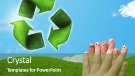  Presentation with college education happy smiling - Audience pleasing slides consisting of happy cheerful smiley fingers looking backdrop and a forest green colored foreground