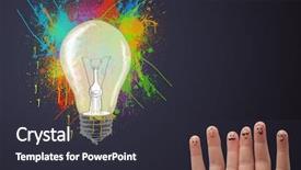  Presentation with fingers - Amazing PPT layouts having happy cheerful smiley fingers looking backdrop and a dark gray colored foreground