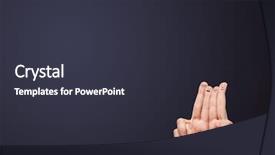  Presentation with college education happy smiling - Amazing PPT theme having happy cheerful smiley fingers looking backdrop and a  colored foreground