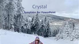  Presentation with child teen - Slide deck consisting of happy-child-and-beautiful-winter background and a sky blue colored foreground