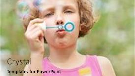  Presentation with soap - Slides enhanced with happy-child-makes-a-lot background and a coral colored foreground