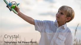  Presentation with dreams - PPT layouts enhanced with happy-child-playing background and a soft green colored foreground