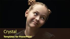  Presentation with black children - Slides consisting of happy-children-concept-studio-portrait background and a tawny brown colored foreground