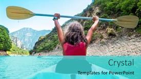  Presentation with fun - Slide deck enhanced with happy-children-having-fun background and a cyan colored foreground