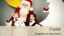  Presentation with cartoon children - Beautiful slide set featuring happy children in a cartoon backdrop and a lemonade colored foreground