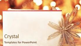  Presentation with christmas card - Cool new slides with christmas card winter holiday background backdrop and a cream colored foreground