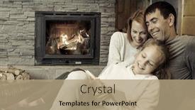  Presentation with feast - Cool new presentation with happy-christmas-family-loving-parents backdrop and a coral colored foreground