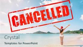  Presentation with caribbean christmas - Slide deck with happy-christmas-santa-girl background and a lemonade colored foreground