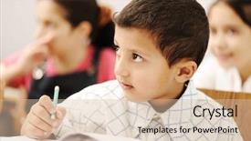  Presentation with happy kids - Presentation design having free engineering - view of workplace background and a light gray colored foreground