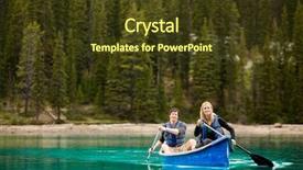  Presentation with happy birthday bicycle - PPT theme consisting of happy copule in a canoe background and a tawny brown colored foreground