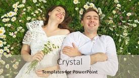  Presentation with romance - Amazing PPT layouts having happy-couple-lie backdrop and a lemonade colored foreground