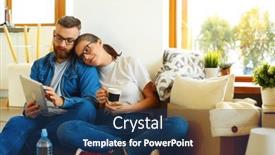  Presentation with planning - Theme featuring happy-couple-planning-decoration background and a ocean colored foreground