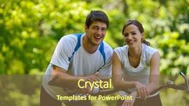  Presentation with love romance - Colorful slide deck enhanced with happy couple ride bicycle outdoors health lifestyle fun love romance concept backdrop and a tawny brown colored foreground