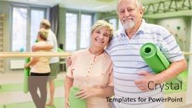  Presentation with forward - Cool new theme with happy-couple-seniors-is-looking backdrop and a lemonade colored foreground