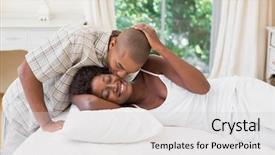  Presentation with time - Presentation enhanced with happy couple spending time together background and a light gray colored foreground