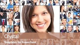  Presentation with business women - Amazing theme having happy customer - business people businessmen and business backdrop and a coral colored foreground