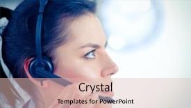  Presentation with doctor - Slide set consisting of happy customer experience - doctor wearing headset sitting behind background and a lemonade colored foreground