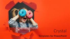  Presentation with lava - Colorful PPT layouts enhanced with happy-cute-boy-is-having backdrop and a red colored foreground