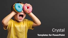  Presentation with cute black board - Presentation theme consisting of happy-cute-boy-is-having background and a dark gray colored foreground