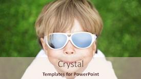  Presentation with cute - Presentation theme consisting of happy-cute-kid-in-sunglasses background and a lemonade colored foreground