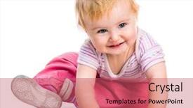  Presentation with happy new year 2022 - Theme having happy cute one year-old background and a red colored foreground