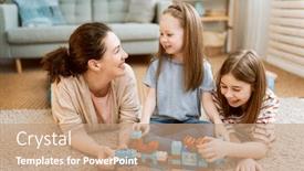  Presentation with happy holiday - Beautiful presentation featuring happy-day-mom backdrop and a coral colored foreground