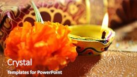  Presentation with indian traditional - Cool new presentation design with happy deepavali - close up of traditional indian backdrop and a crimson colored foreground