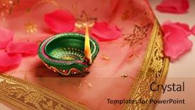  Presentation with happy life - Cool new presentation theme with happy diwali - indian lamp - still life backdrop and a red colored foreground