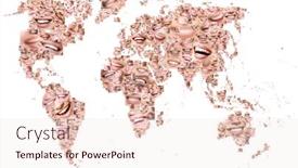  Presentation with people collage - PPT layouts enhanced with happy-earth-concept-collage background and a sky blue colored foreground