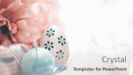  Presentation with congratulatory - Slide set with happy-easter-congratulatory-easter-background background and a white colored foreground