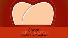  Presentation with stylized - Presentation theme with my templates - happy easter with love two background and a red colored foreground