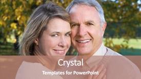  Presentation with forbidden love - Colorful PPT theme enhanced with happy elderly couple in love backdrop and a  colored foreground