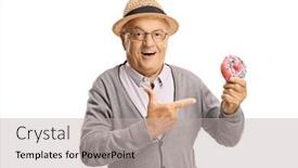  Presentation with sprinkles - Slide deck having pink glaze and sprinkles background and a light gray colored foreground