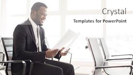  Presentation with african ethnicity - Presentation design enhanced with african-american ethnicity preparing background and a cream colored foreground