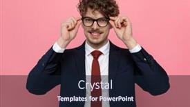  Presentation with navy blue - Cool new presentation theme with happy-elegant-man-in-navy backdrop and a wine colored foreground