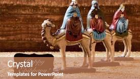  Presentation with kings - PPT layouts having happy epiphany and the three background and a coral colored foreground