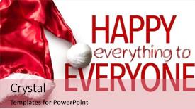  Presentation with everyone - Amazing theme having happy everything to everyone backdrop and a coral colored foreground