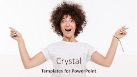  Presentation with curly hair - Amazing theme having happy-excited-woman-with-curly backdrop and a lemonade colored foreground