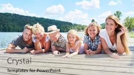  Presentation with extended family - Colorful PPT layouts enhanced with happy-extended-family-with-grandparents backdrop and a light gray colored foreground