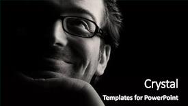  Presentation with close up of young girls - Presentation theme having happy face - close-up of young smiling man background and a black colored foreground