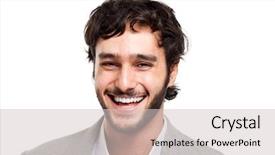  Presentation with brown sugar isolated on white - Beautiful PPT theme featuring little model house made of white metal wire in hand backdrop and a white colored foreground