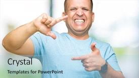  Presentation with arab - Colorful presentation design enhanced with happy face creativity and photography backdrop and a  colored foreground