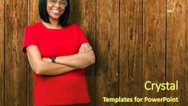  Presentation with african american culture - Amazing slide set having happy face smiling with cross backdrop and a tawny brown colored foreground