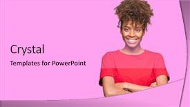  Presentation with african american doctors - Cool new slides with happy face smiling with cross backdrop and a  colored foreground