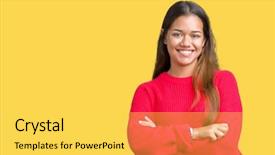  Presentation with red cross medical - Presentation theme having happy face smiling with cross background and a light gray colored foreground