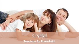  Presentation with portfolio - Presentation theme with happy families in my portfolio background and a  colored foreground