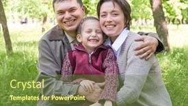  Presentation with summer trees - Audience pleasing PPT layouts consisting of happy family and child portrait city park in summer season beautiful landscape with trees and green grass backdrop and a tawny brown colored foreground