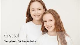 Presentation with portrait happy family smiling - 