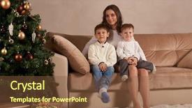  Presentation with family tree - Audience pleasing PPT layouts consisting of happy family are sitting on a sofa near christmas tree at home merry christmas and happy new year beautiful young mother with two sons backdrop and a tawny brown colored foreground