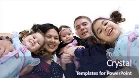  Presentation with marriage and family - Audience pleasing presentation theme consisting of happy family bonding love marriage backdrop and a  colored foreground